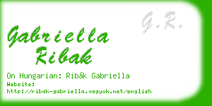 gabriella ribak business card